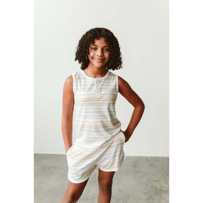 Viscose from Bamboo Organic Cotton Baby Shorts, Boardwalk Stripe - Shorts - 5