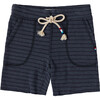 Tonal Stripe Rope Short, Black - Shorts - 1 - thumbnail