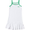 Loop Terry Tennis Sleeveless Dress, White - Dresses - 1 - thumbnail