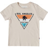 Good Vibes Crew Neck T-Shirt, Ecru - Tees - 1 - thumbnail