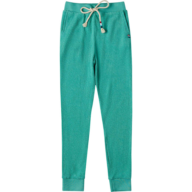Loop Terry Drawstring Jogger, Turquoise