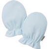 Soft Baby Mittens, Blue - Gloves - 1 - thumbnail