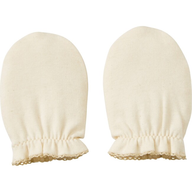 Organic Mittens, Ivory - Gloves - 2