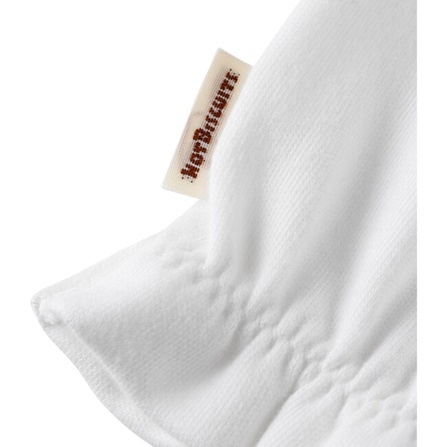 Soft Baby Mittens, White - Gloves - 3
