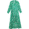 Women's Sienna Maxi Emerald Green Flowers Print - Dresses - 1 - thumbnail