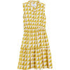 Sienna Kids Dress, Yellow Squares Print - Dresses - 1 - thumbnail