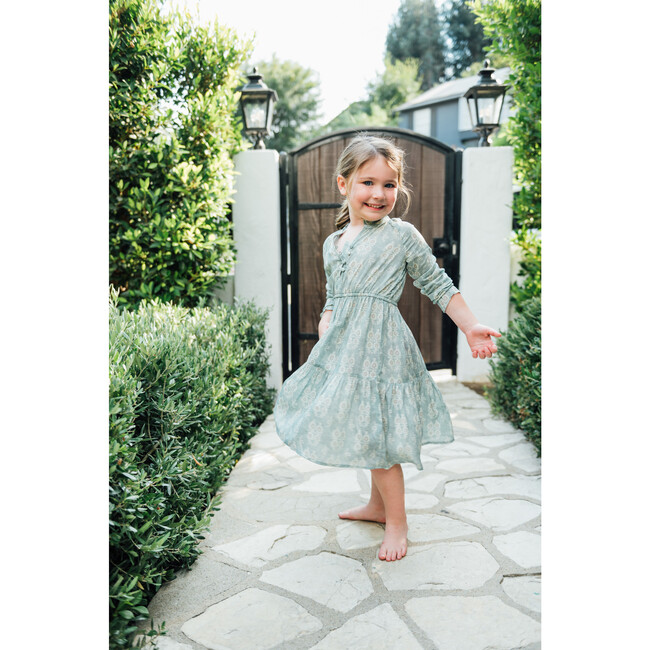 Sienna Kids Dress, Faux Denim Print - Dresses - 4