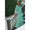 Women's Sienna Maxi Emerald Green Flowers Print - Dresses - 3