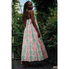 Women's Rio Dress, Pink And Green Jaquard - Dresses - 2