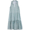 Women's Sienna Midi Tank Dress, Faux Denim Print - Dresses - 1 - thumbnail