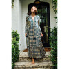 Women's Sienna Maxi Blue Squares Print - Dresses - 2