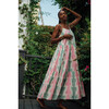 Women's Rio Dress, Pink And Green Jaquard - Dresses - 3