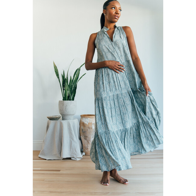 Women's Sienna Maxi Tank Dress, Faux Denim - Dresses - 2