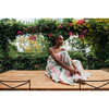 Women's Rio Dress, Pink And Green Jaquard - Dresses - 5