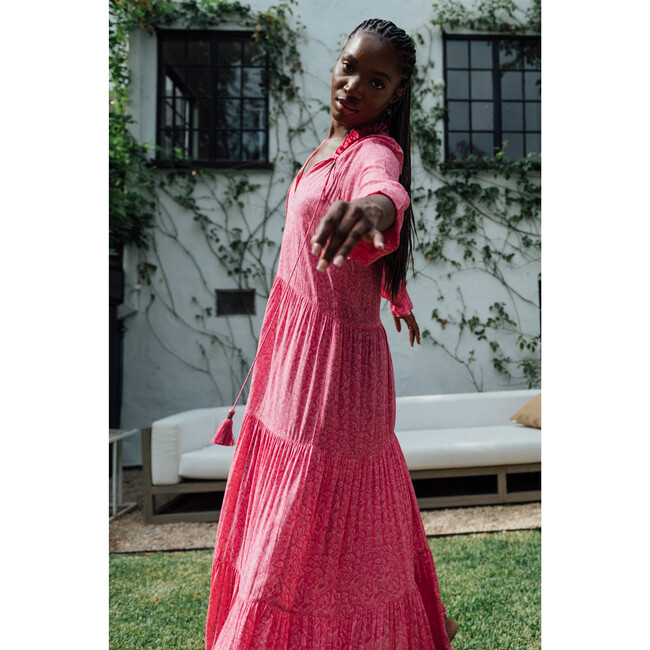 Women's Sienna Maxi Dress,  Summer Forest Print - Dresses - 4