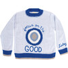 Embroidered Sweater "Amoulet" Light Blue - Sweaters - 1 - thumbnail