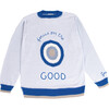 Embroidered Adult Sweater "Amoulet" Light Blue - Sweaters - 1 - thumbnail