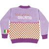 Embroidered Cardigan Sweater "Gelato" Purple - Cardigans - 2