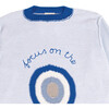 Embroidered Adult Sweater "Amoulet" Light Blue - Sweaters - 2