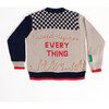 Embroidered Sweater "Formula One" Grey - Sweaters - 2