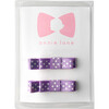 Two Bows Box Set, Lavender and White Polka Dot - Bows - 1 - thumbnail