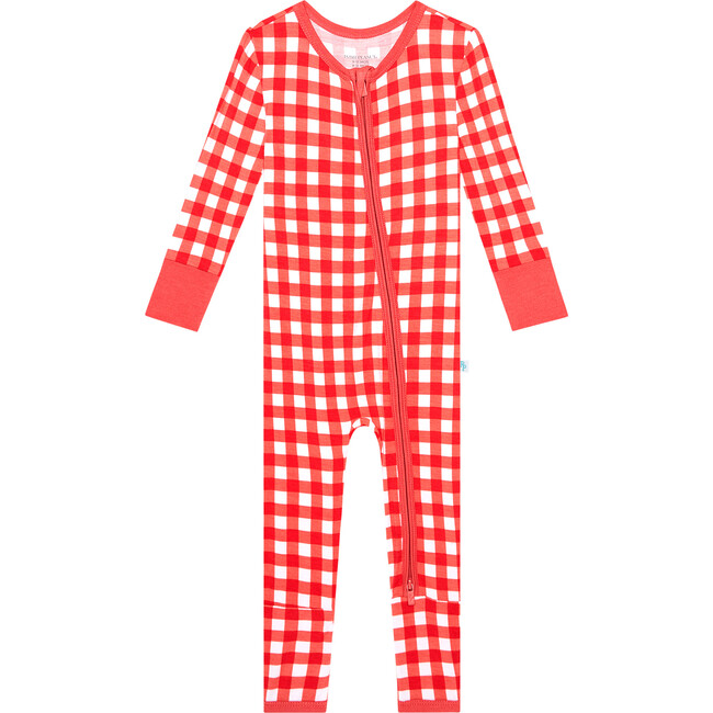 Polly Newborn Convertible One-Piece, Pastel Red - Rompers - 1