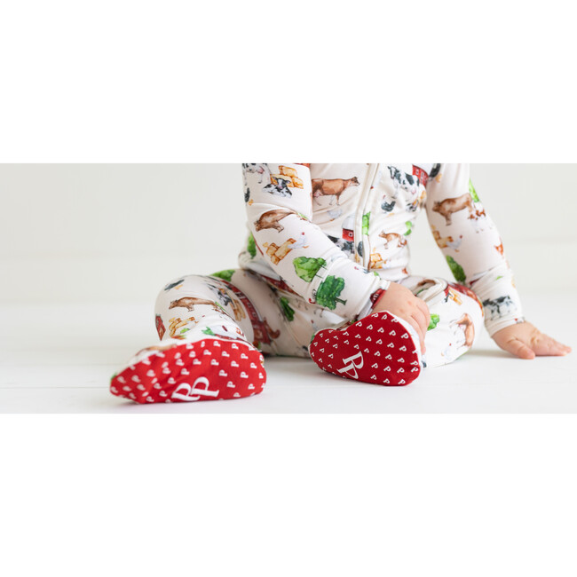 Nashville Footie Zippered One-Piece, Beige - Footie Pajamas - 5