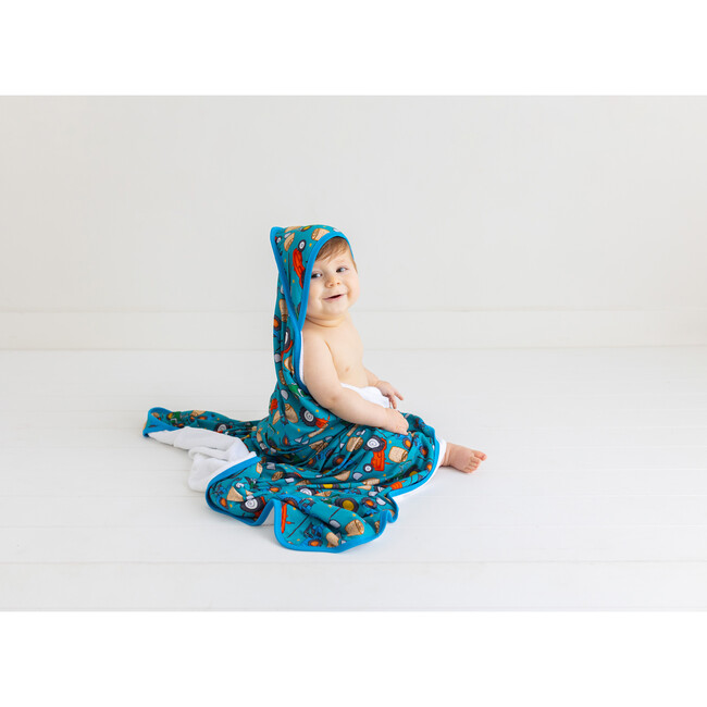 Roberts Hooded Towel, Green - Bath Towels - 3