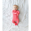 Polly Newborn Convertible One-Piece, Pastel Red - Rompers - 3