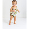 Maya Lynn Spaghetti Strap Bubble Romper, Beige - Rompers - 2