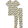 Maya Lynn Short Sleeve Basic Pajama, Beige - Pajamas - 1 - thumbnail