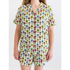 Women's Maya Lynn Short Sleeve Shirt And Shorts Pajama, Beige - Pajamas - 6