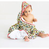 Maya Lynn Ruffled Hooded Towel, Beige - Bath Towels - 2