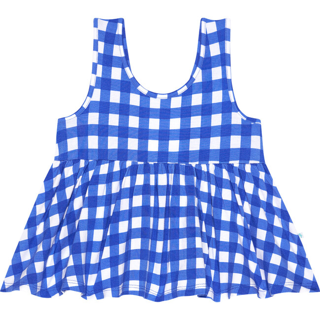 Joshua V-Neck Tank Top Peplum And Bloomer Set, Dark Blue - Mixed Apparel Set - 2