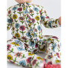 Maya Lynn Footie Ruffled Zippered One-Piece, Beige - Footie Pajamas - 5