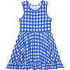 Joshua Racerback Ruffled Twirl Dress, Dark Blue - Dresses - 1 - thumbnail