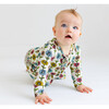 Maya Lynn Footie Ruffled Zippered One-Piece, Beige - Footie Pajamas - 6