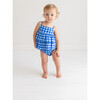 Joshua Basic Ruffled Spaghetti Romper, Dark Blue - Rompers - 4