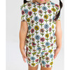 Maya Lynn Basic Short Sleeve And Short Length Pajama, Beige - Pajamas - 5