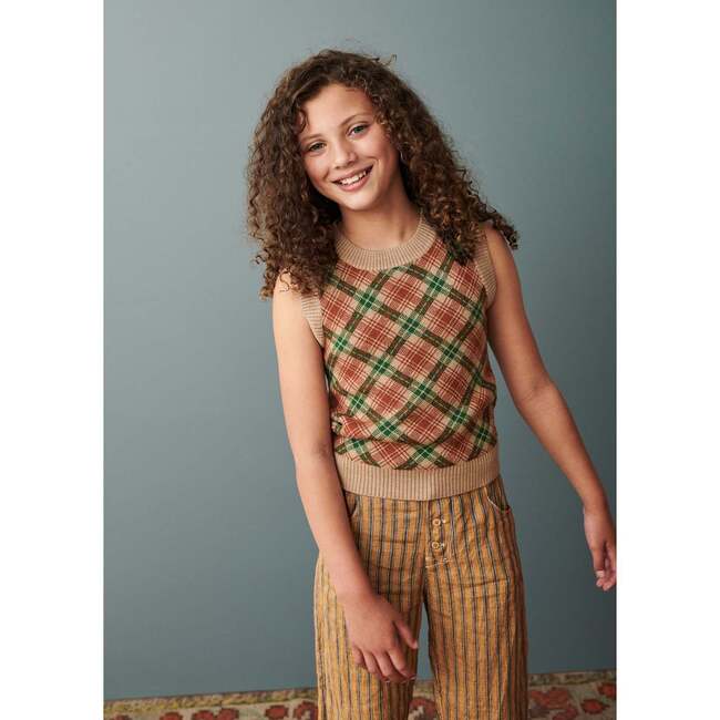 Erodium Button Fly Stripe Trouser, Mustard - Pants - 2