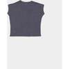 Cress Cuff Sleeve T-Shirt, Grey - Shirts - 2