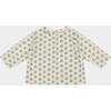 Carrot Baby Peter Pan Collar Print Shirt, Polka Floral - Shirts - 2