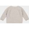 Rosa Baby Crew Neck Button-Up Cardigan, Stone - Cardigans - 2
