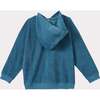 Nori Long Cuff Sleeve Pull-Over Hoodie, Ocean Blue - Sweatshirts - 2