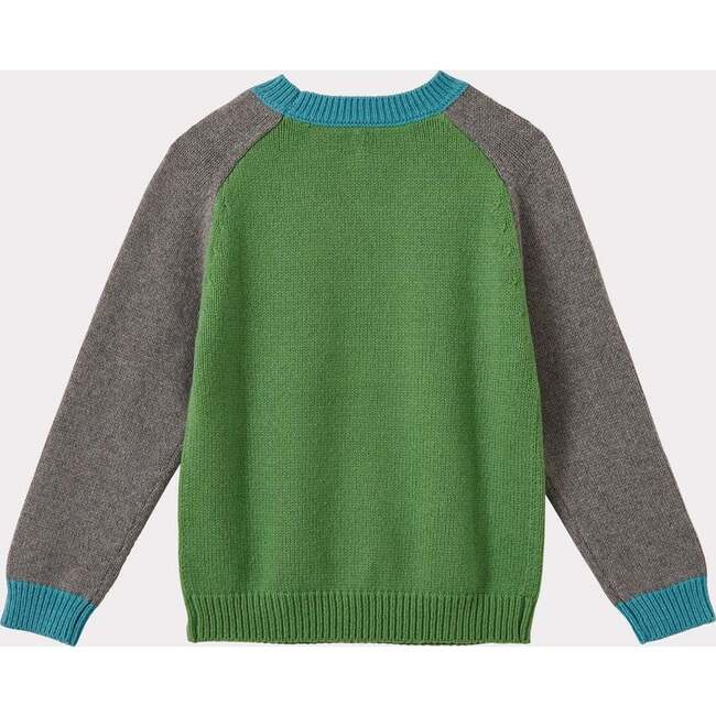 Poa Crew Neck Jumper, Apple Green - Sweaters - 2