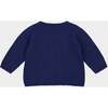 Rosa Baby Crew Neck Button-Up Cardigan, Royal Blue - Cardigans - 2