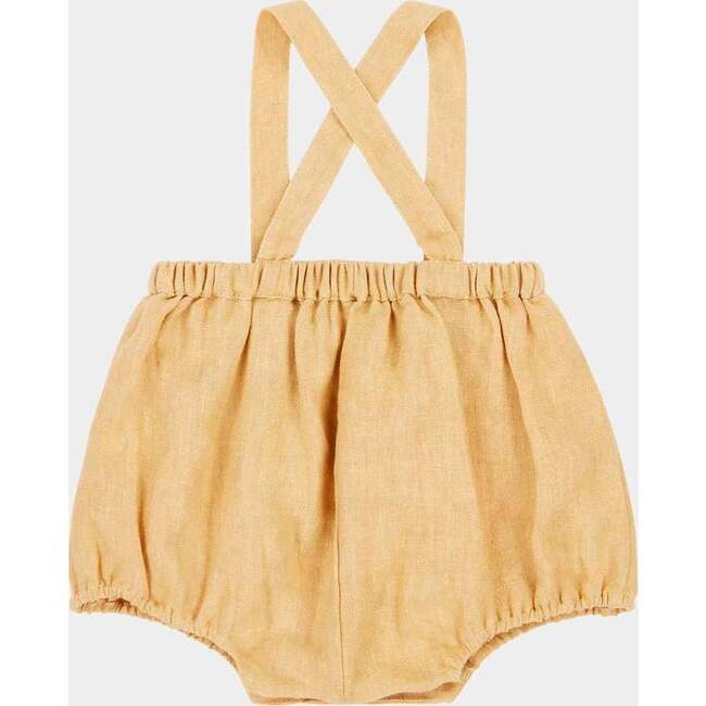 Musa Baby Romper, Pale Yellow - Rompers - 2