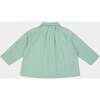 Aloe Peter Pan Collar Gingham Shirt, Green - Shirts - 3