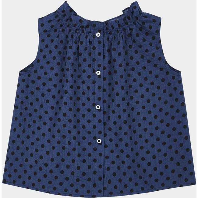 Alberta Seersucker Polka Dot Set, Black - Mixed Apparel Set - 2