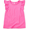 Pom-Pom Flutter Jersey Top, Carousel Pink - Shirts - 1 - thumbnail